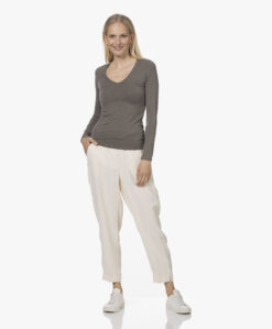 Majestic Filatures Soft Touch V-Hals Longsleeve - Militaire -Professional Bicycle Discount Store 220614 e9373a2c d70d 4c7f b93c 2b21a527f85f