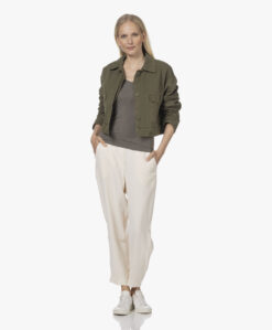 Majestic Filatures Soft Touch V-Hals Longsleeve - Militaire -Professional Bicycle Discount Store 220614 ec79b157 eeef 427c b4a1 f64027e12e4d