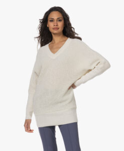 Sibin/Linnebjerg Ebba Merino Wolmix V-Hals Trui - Off-White -Professional Bicycle Discount Store 230321 197da629 43c5 4559 a60f 47ebdb206ee9