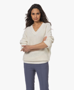 Sibin/Linnebjerg Ebba Merino Wolmix V-Hals Trui - Off-White -Professional Bicycle Discount Store 230321 bceff5b9 a2dc 4548 82ed 95bae4321634