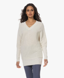 Sibin/Linnebjerg Ebba Merino Wolmix V-Hals Trui - Off-White -Professional Bicycle Discount Store 230321 fdbed044 c23a 48fc 91cb c4eb21579387