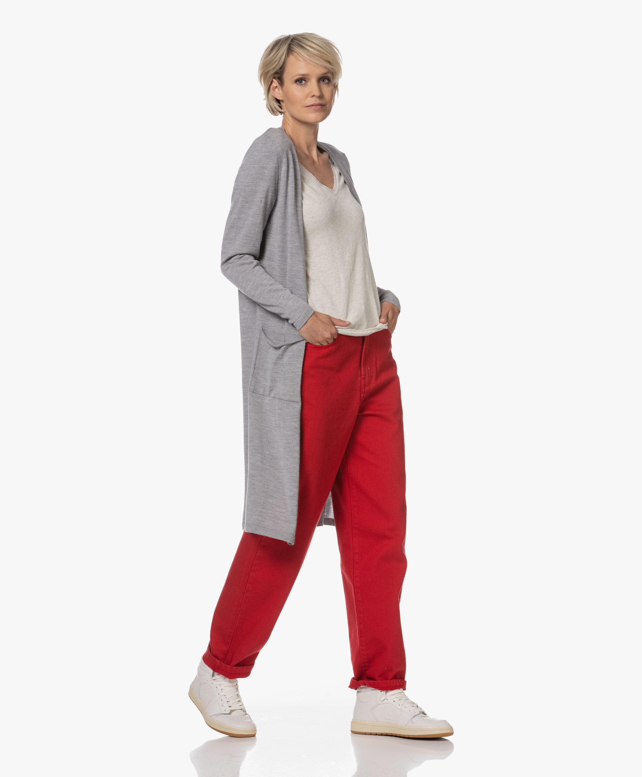 American Vintage Sonoma Slub Jersey T-Shirt - Polar Melange 4 American Vintage Sonoma Slub Jersey T-Shirt - Polar Melange - Image 2