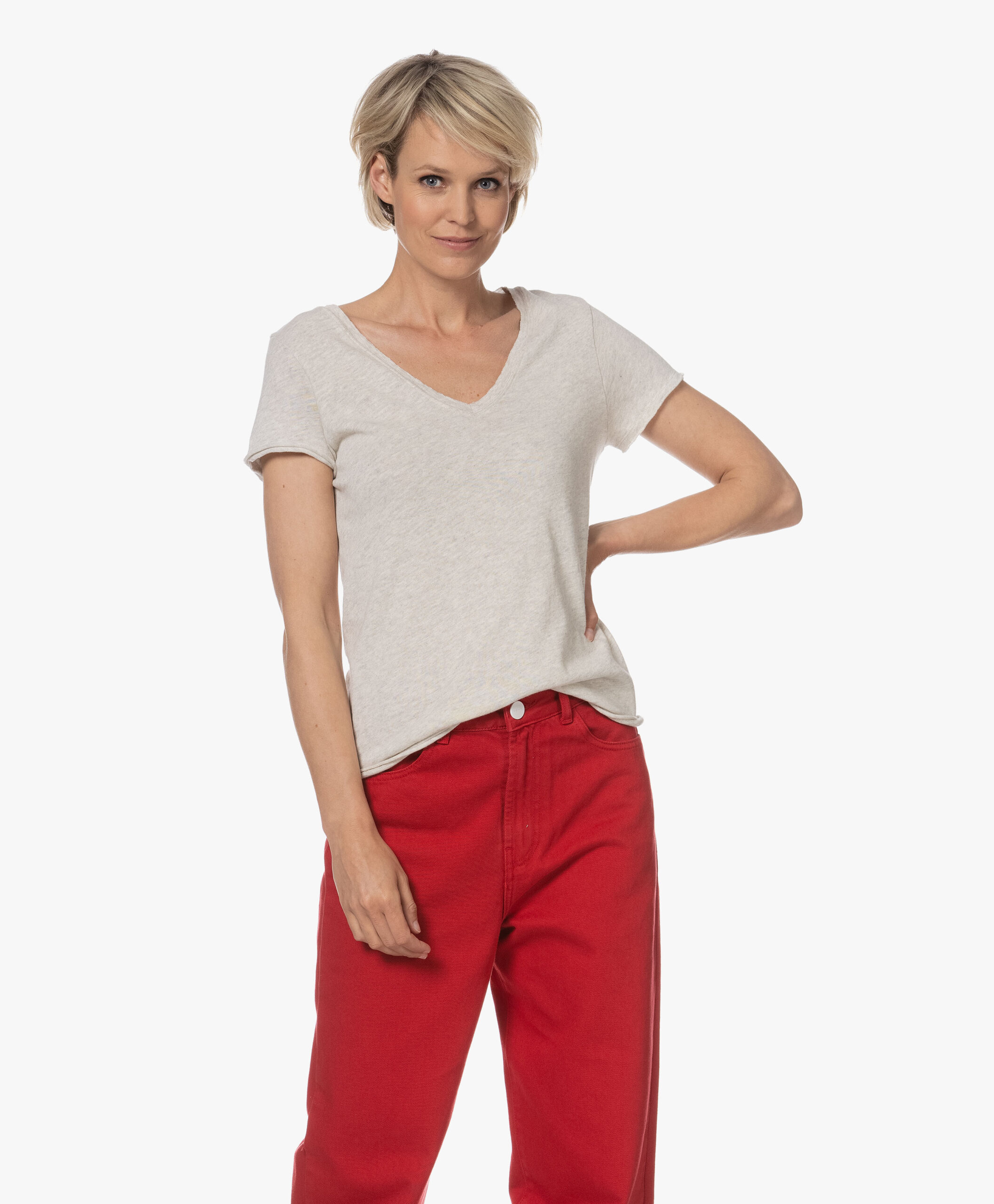 American Vintage Sonoma Slub Jersey T-Shirt - Polar Melange 5 American Vintage Sonoma Slub Jersey T-Shirt - Polar Melange - Image 3