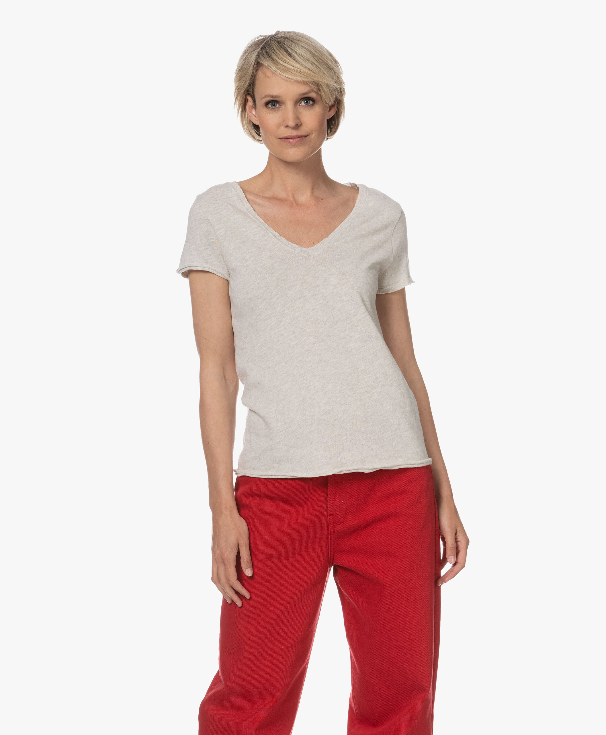 American Vintage Sonoma Slub Jersey T-Shirt - Polar Melange 3 American Vintage Sonoma Slub Jersey T-Shirt - Polar Melange