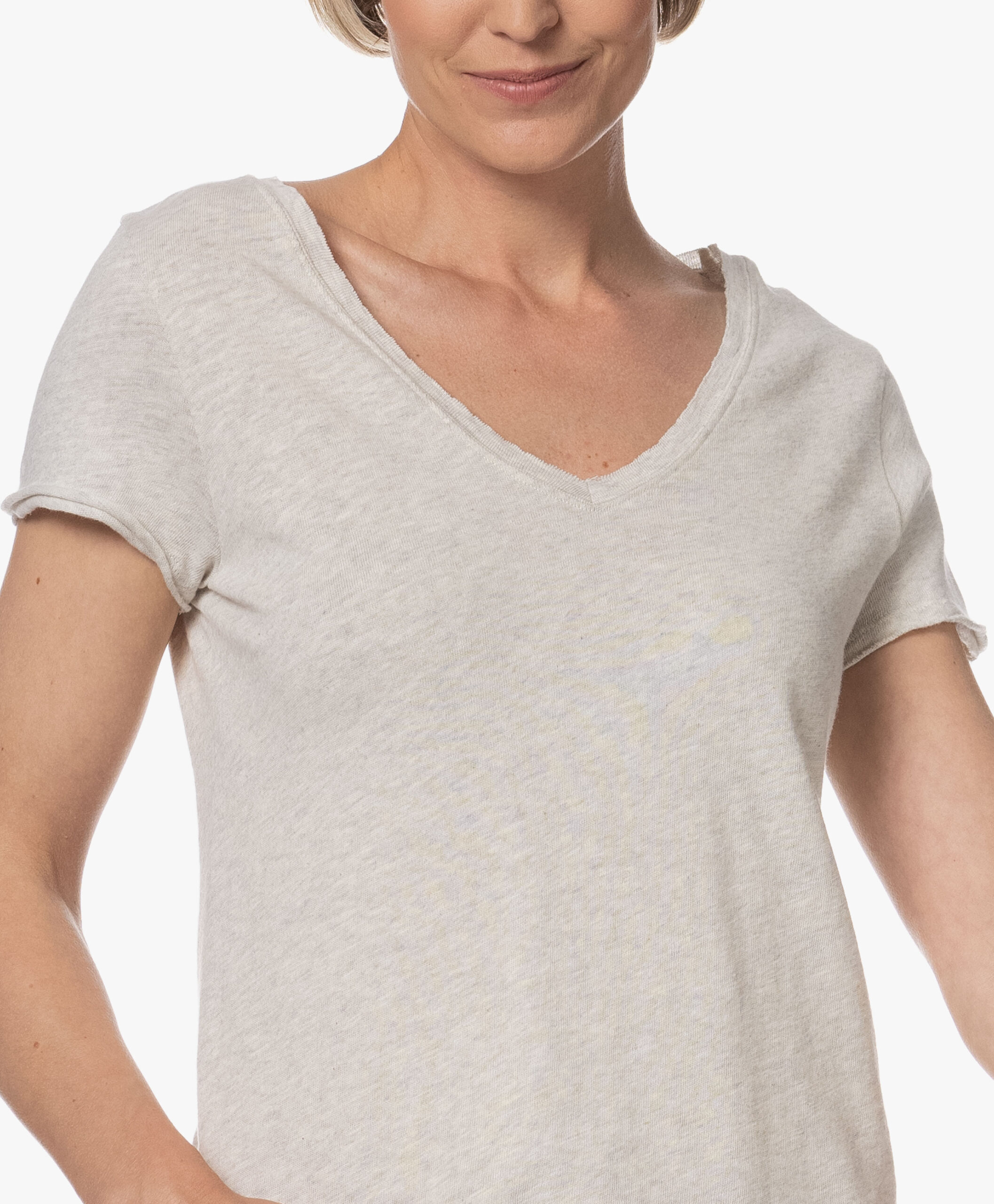 American Vintage Sonoma Slub Jersey T-Shirt - Polar Melange 9 American Vintage Sonoma Slub Jersey T-Shirt - Polar Melange - Image 7