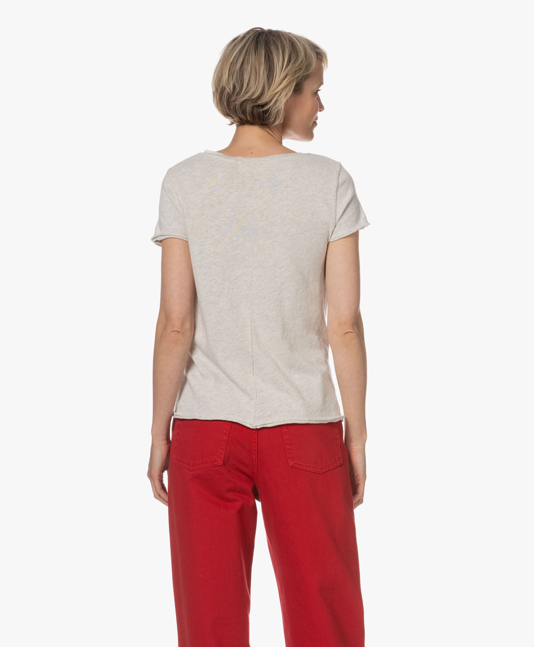 American Vintage Sonoma Slub Jersey T-Shirt - Polar Melange 6 American Vintage Sonoma Slub Jersey T-Shirt - Polar Melange - Image 4