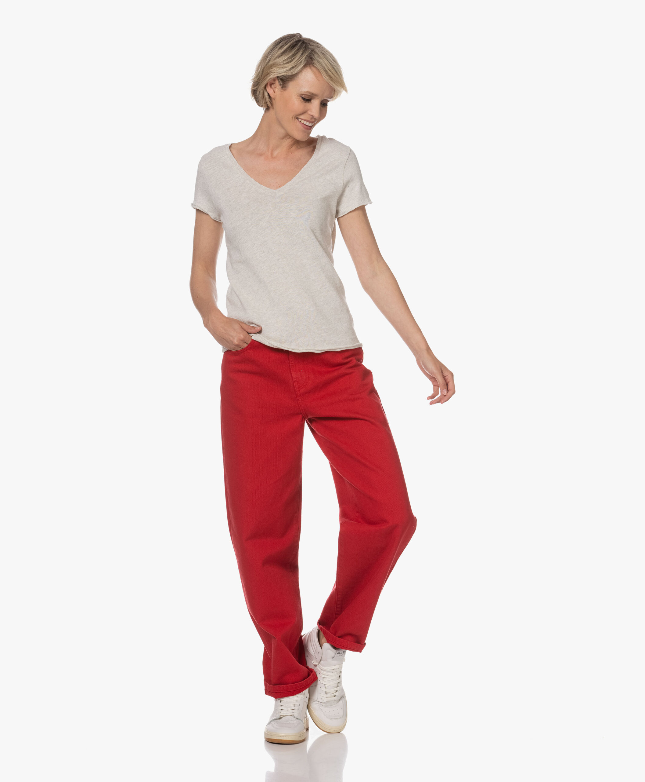 American Vintage Sonoma Slub Jersey T-Shirt - Polar Melange 8 American Vintage Sonoma Slub Jersey T-Shirt - Polar Melange - Image 6