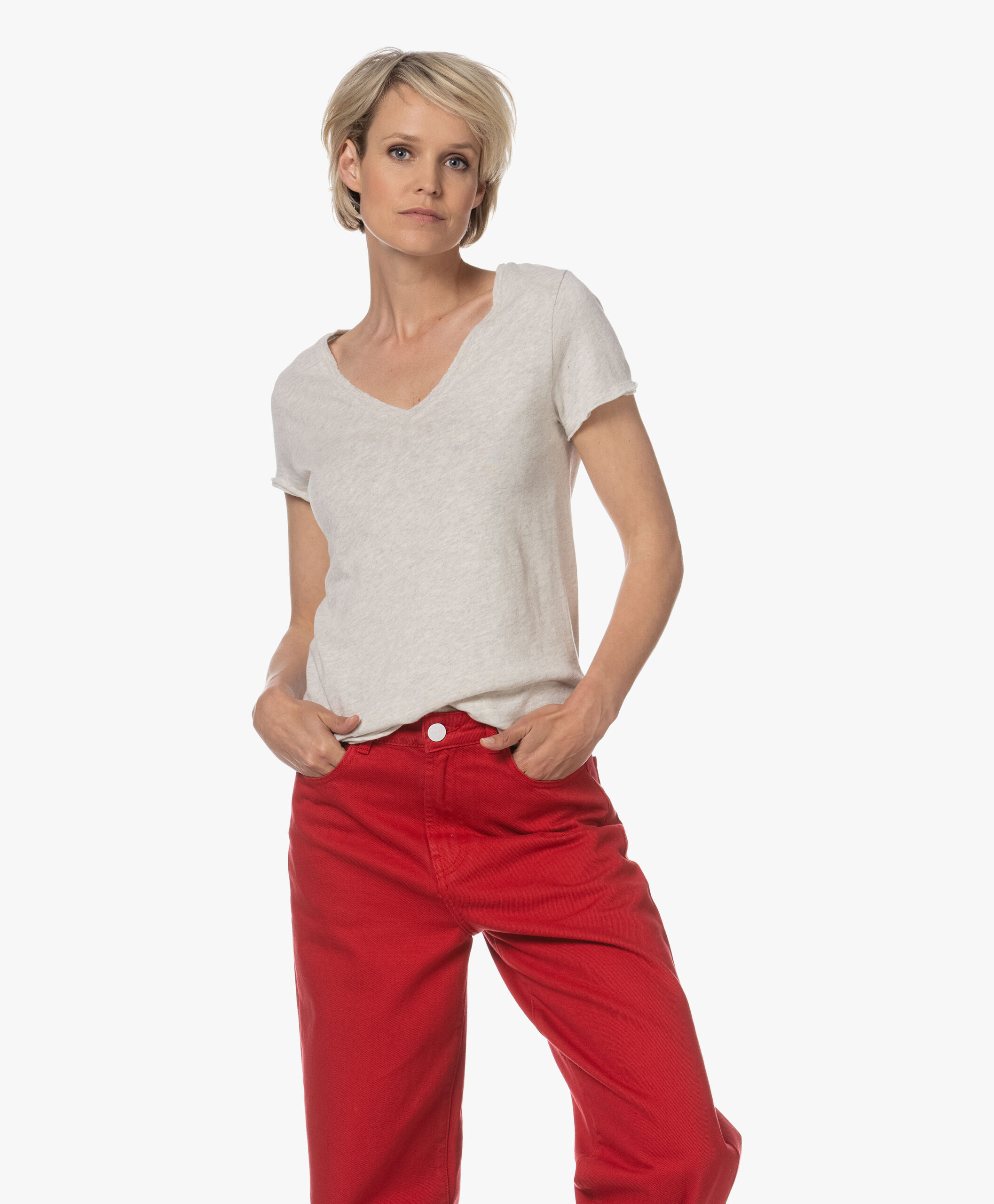 American Vintage Sonoma Slub Jersey T-Shirt - Polar Melange 13 American Vintage Sonoma Slub Jersey T-Shirt - Polar Melange - Image 11