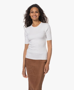 Rag & Bone The Essential Rib Pima Katoenen T-Shirt - Wit -Professional Bicycle Discount Store 230530 982cb038 4a74 4ba4 8351 c2d314456c6f