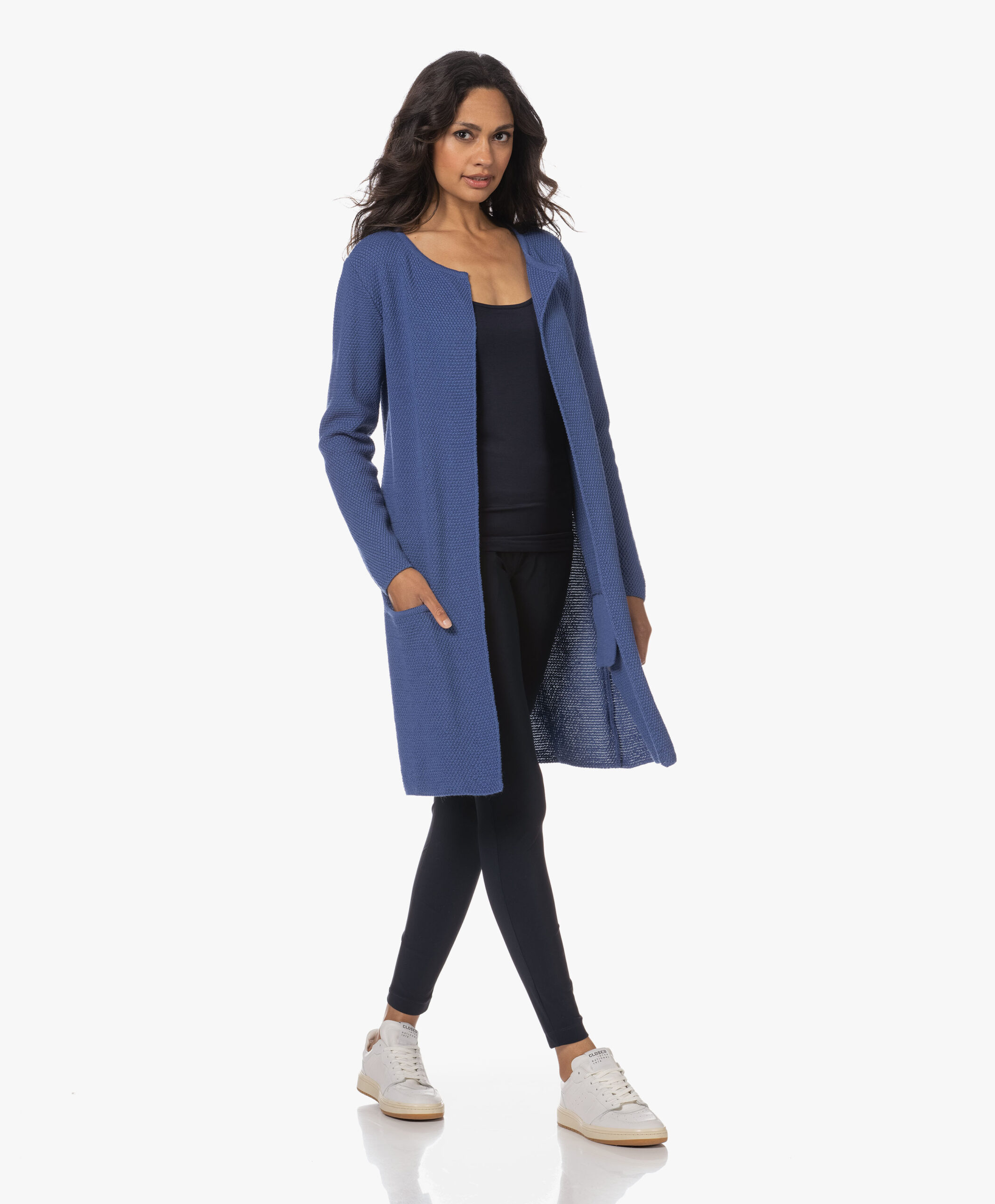 Sibin/Linnebjerg Mary Merinomix Open Vest - Clear Blue 11 Sibin/Linnebjerg Mary Merinomix Open Vest - Clear Blue - Image 9