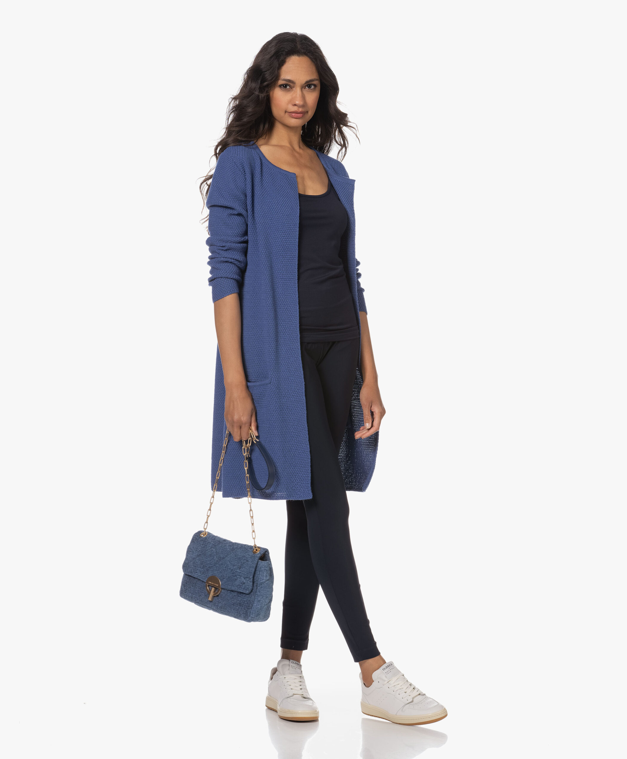 Sibin/Linnebjerg Mary Merinomix Open Vest - Clear Blue 4 Sibin/Linnebjerg Mary Merinomix Open Vest - Clear Blue - Image 2