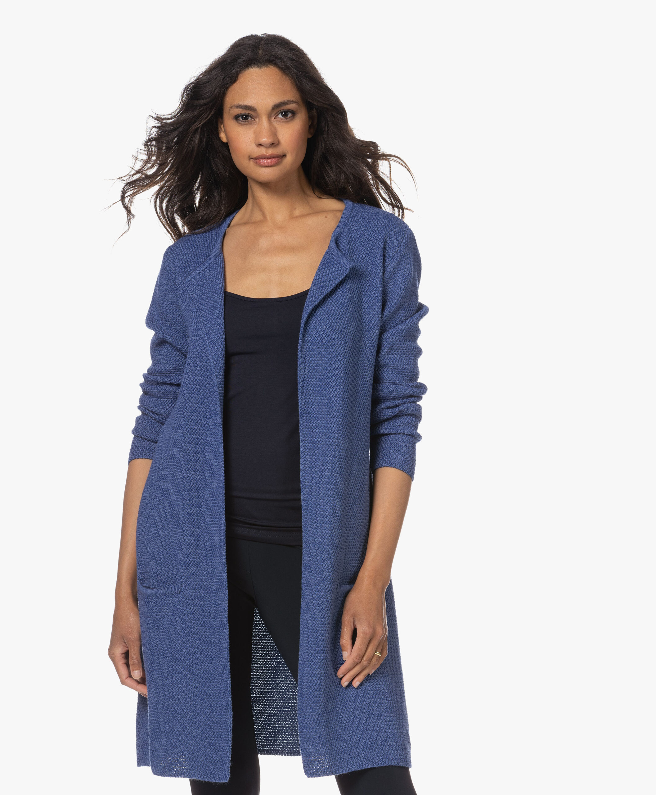 Sibin/Linnebjerg Mary Merinomix Open Vest - Clear Blue 10 Sibin/Linnebjerg Mary Merinomix Open Vest - Clear Blue - Image 8