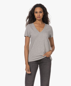 Rag & Bone The Vee T-Shirt - Grijs Mêlee