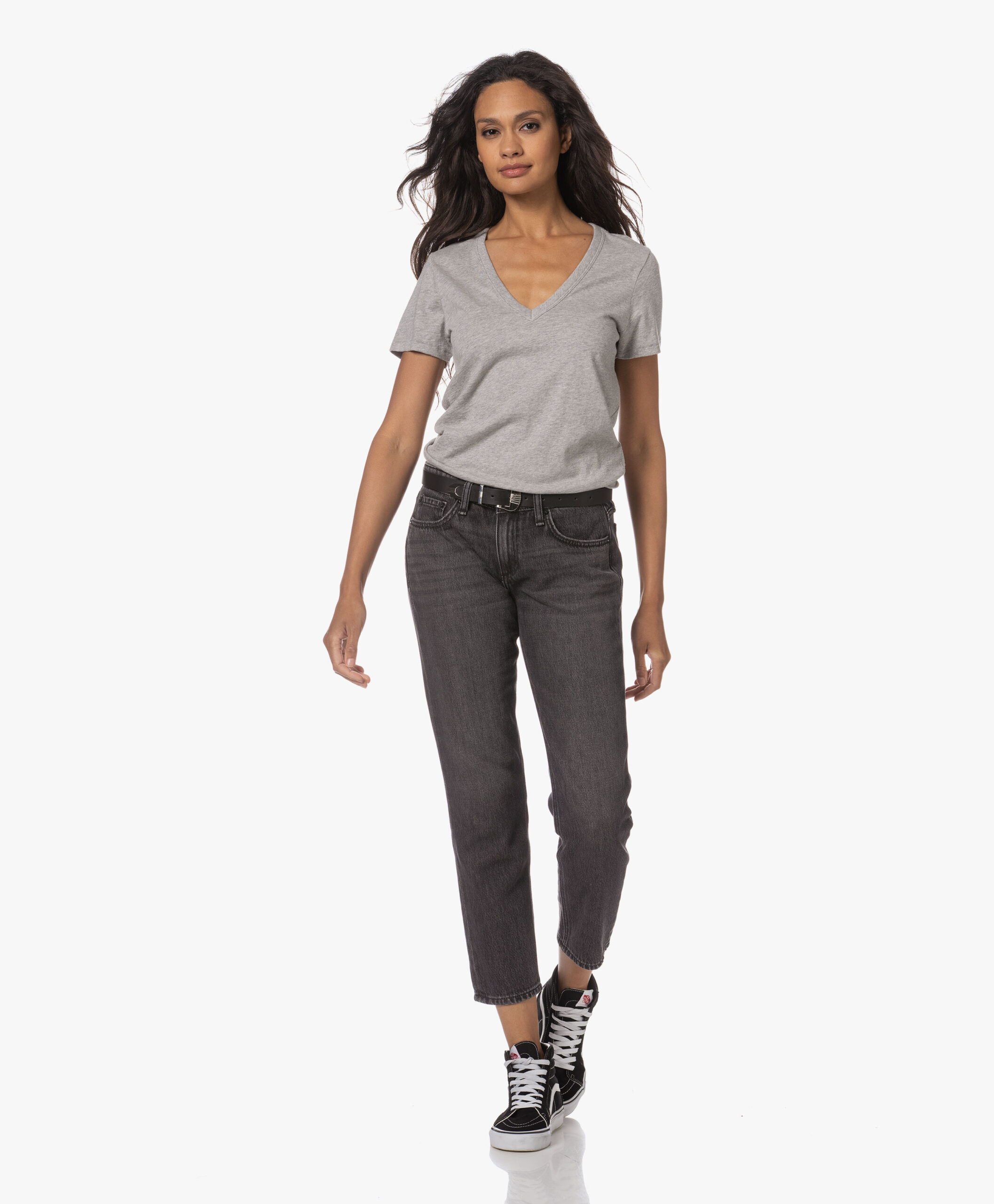 Rag & Bone The Vee T-Shirt - Grijs Mêlee 12 Rag & Bone The Vee T-Shirt - Grijs Mêlee - Image 10