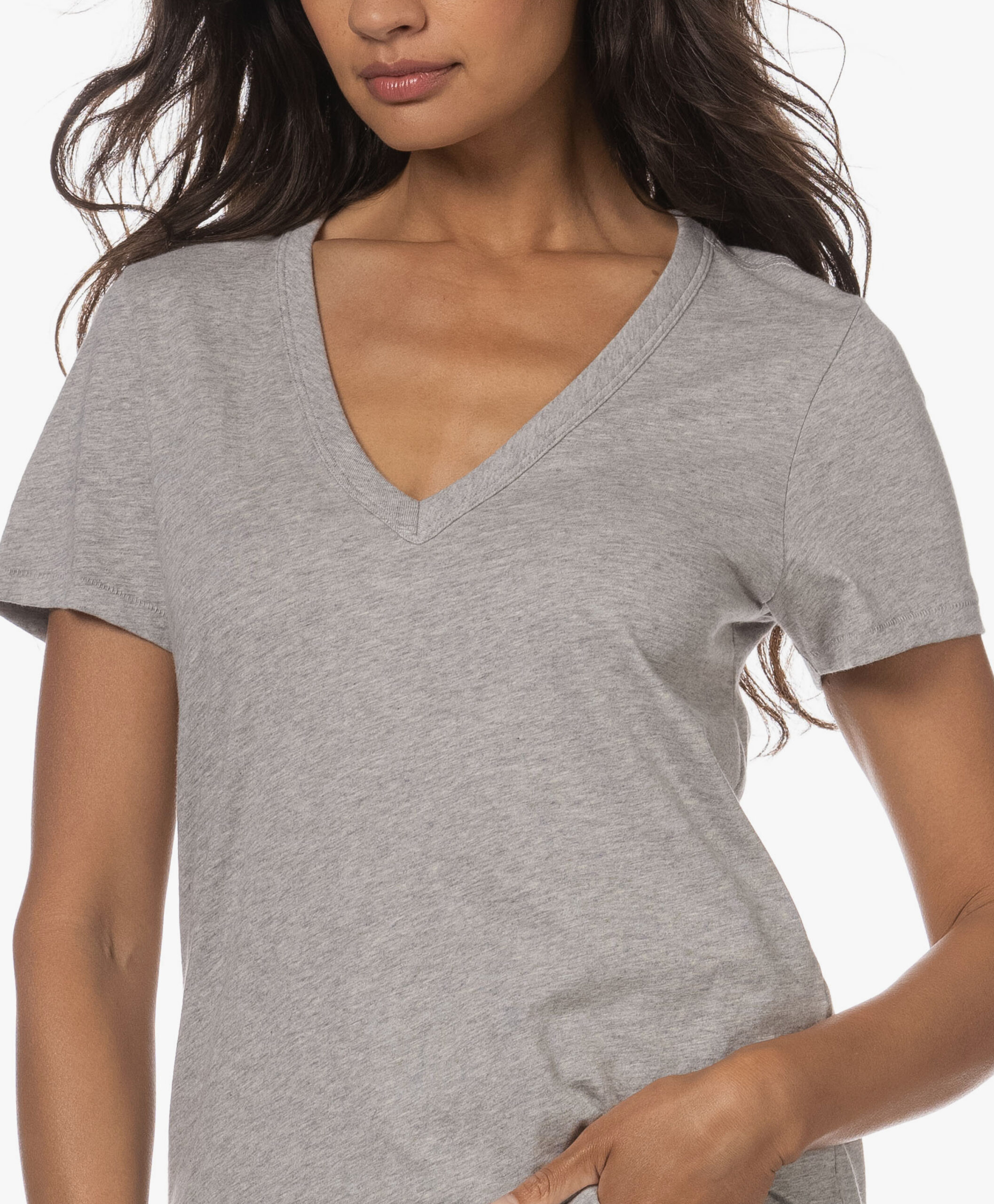 Rag & Bone The Vee T-Shirt - Grijs Mêlee 9 Rag & Bone The Vee T-Shirt - Grijs Mêlee - Image 7