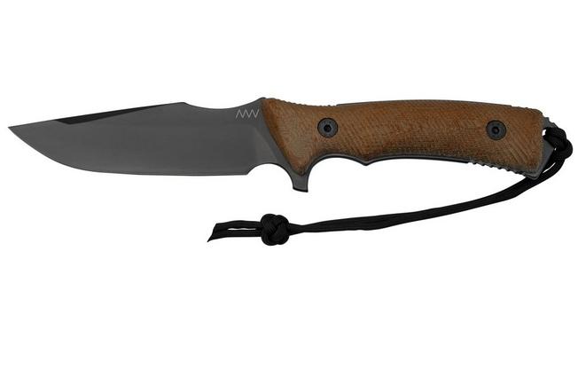 ANV Knives M311 SPELTER DLC Elmax, Coyote Micarta Handle, Black Kydex Sheath, Survival Knife 3 ANV Knives M311 SPELTER DLC Elmax, Coyote Micarta Handle, Black Kydex Sheath, Survival Knife