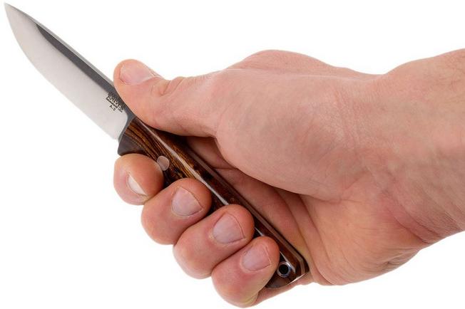 Bark River Bravo EDC A2 Rampless, Desert Ironwood, Brown Sheath 8 Bark River Bravo EDC A2 Rampless, Desert Ironwood, Brown Sheath - Image 6