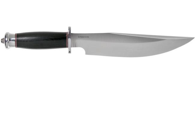 Bark River Highwayman III A2 Black Canvas Micarta Bowie Knife 4 Bark River Highwayman III A2 Black Canvas Micarta Bowie Knife - Image 2