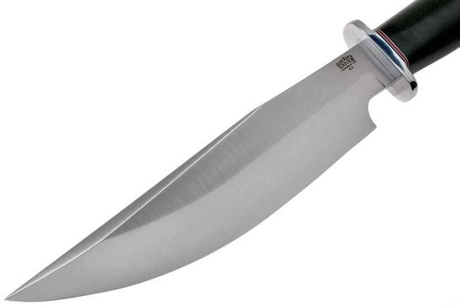 Bark River Highwayman III A2 Black Canvas Micarta Bowie Knife 5 Bark River Highwayman III A2 Black Canvas Micarta Bowie Knife - Image 3