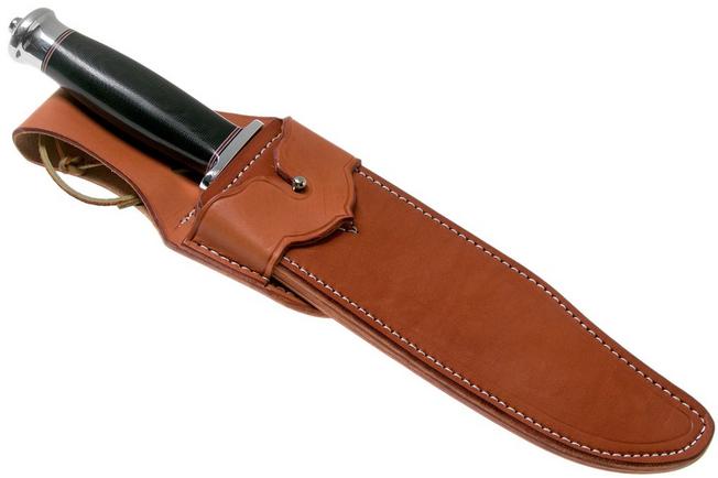Bark River Highwayman III A2 Black Canvas Micarta Bowie Knife 8 Bark River Highwayman III A2 Black Canvas Micarta Bowie Knife - Image 6