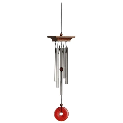 Woodstock Wind Chimes For Outside, Garden Décor, Outdoor & Patio Décor, Woodstock Red Jasper Chime Silver Wind Chimes 9 Woodstock Wind Chimes For Outside, Garden Décor, Outdoor & Patio Décor, Woodstock Red Jasper Chime Silver Wind Chimes - Image 7