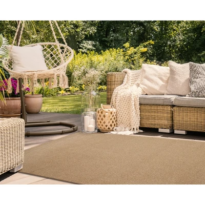 Liora Manne Avalon Indoor/Outdoor Rug Sisal 5' X 7'6" Camel 7 Liora Manne Avalon Indoor/Outdoor Rug Sisal 5' X 7'6" Camel - Image 5