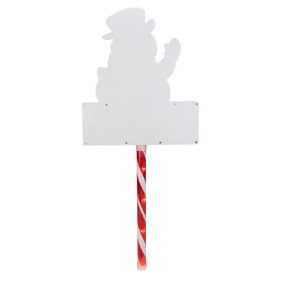 Northlight 28.5" Lighted Snowman 'LET IT SNOW' Christmas Lawn Stake - Clear Lights 5 Northlight 28.5" Lighted Snowman 'LET IT SNOW' Christmas Lawn Stake - Clear Lights - Image 3