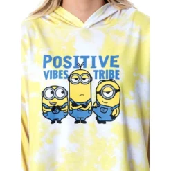 Minions Positive Vibes Tie Dye Womens' Pajama Cropped Hooded Jogger Set Yellow -Professional Bicycle Discount Store GUEST 22d4cd82 46ae 4ea5 b37e c786474716c1