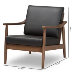 Venza Mid Century Modern Walnut Wood Faux Leather Lounge Chair Black - Baxton Studio 17 Venza Mid Century Modern Walnut Wood Faux Leather Lounge Chair Black - Baxton Studio -Professional Bicycle Discount Store GUEST 2f1252cc 3832 4713 a82c b86820270aba
