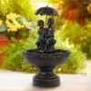 John Timberland Boy And Girl Under Umbrella Modern Outdoor Water Fountain 40" For Yard Garden Patio Home Deck Porch House Exterior Balcony Roof Decor -Professional Bicycle Discount Store GUEST 40cf2aa9 908d 4134 88f6 0cce07e98455