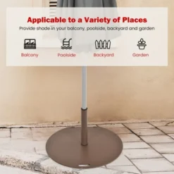 Costway 9ft Patio Umbrella Outdoor W/ 50 LBS Round Umbrella Stand W/ Wheels -Professional Bicycle Discount Store GUEST 43f42b9f c004 4e10 a544 3ebbcfded925