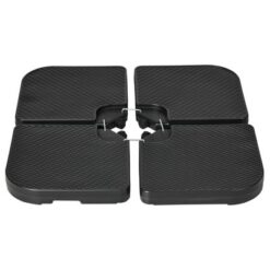 Outsunny 4-Piece 175lb Cantilever Patio Umbrella Base Weights For Offset Hanging Umbrella, Fasteners, HDPE Water Or Sand Filled Weights, Black -Professional Bicycle Discount Store GUEST 44d682d0 e783 4b75 ae44 4d9296ab2c4a
