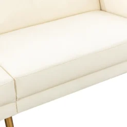 Lanna 76"Wide Vegan Leather Modern Style Convertible Futon Sofa Bed For Living Room Guest Bedroom | ARTFUL LIVING DESIGN -Professional Bicycle Discount Store GUEST 4b88fbc9 e903 403c b69d d70407a5deba