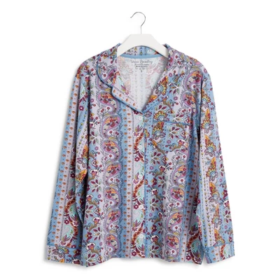 Vera Bradley Long-Sleeved Button Pajama Top 6 Vera Bradley Long-Sleeved Button Pajama Top - Image 4