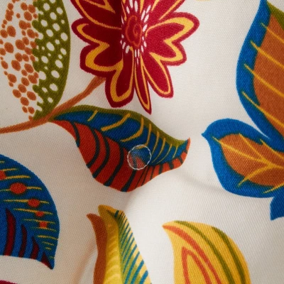Set Of 2 Esprit Floral Outdoor Seat Cushions - Kensington Garden 8 Set Of 2 Esprit Floral Outdoor Seat Cushions - Kensington Garden - Image 6