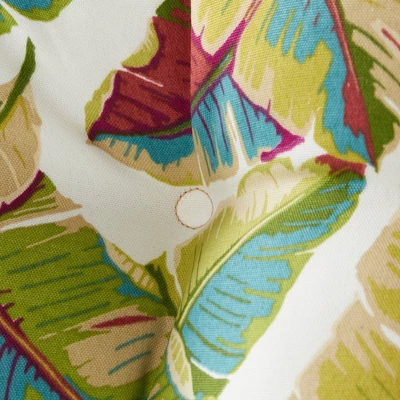 Palm Leaves Multi Outdoor Seat Cushion - Kensington Garden 8 Palm Leaves Multi Outdoor Seat Cushion - Kensington Garden - Image 6