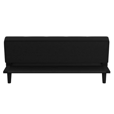 Lorrance 3 Seat Convertible Futon Sofa Bed Black - Serta 7 Lorrance 3 Seat Convertible Futon Sofa Bed Black - Serta - Image 5
