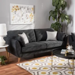 Miranda Mid-Century Modern Fabric Upholstered Sofa Dark Gray - Baxton Studio 18 Miranda Mid-Century Modern Fabric Upholstered Sofa Dark Gray - Baxton Studio -Professional Bicycle Discount Store GUEST 66193c4c 26e8 4f5a af99 b77af57ef15a