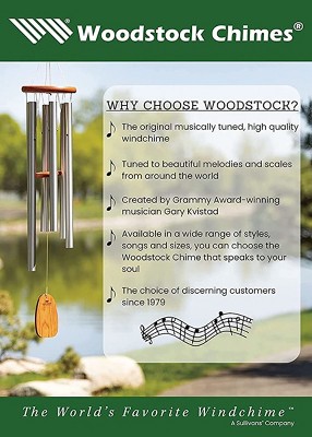 Woodstock Wind Chimes For Outside, Garden Décor, Outdoor & Patio Décor, Woodstock Red Jasper Chime Silver Wind Chimes 8 Woodstock Wind Chimes For Outside, Garden Décor, Outdoor & Patio Décor, Woodstock Red Jasper Chime Silver Wind Chimes - Image 6