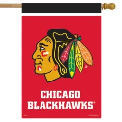 Briarwood Lane Chicago Blackhawks House Flag NHL Licensed 28" X 40"