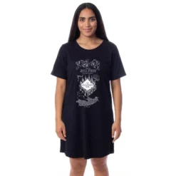 Harry Potter Womens' The Marauder's Map Mischief Managed Nightgown Pajama Black -Professional Bicycle Discount Store GUEST 8b0fc89d 9d01 4537 98dc ce4a0f2c08d4