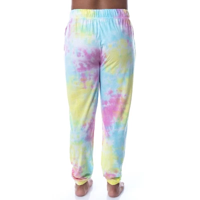 Friends TV Show Womens' Sayings Tie-Dye Sleep Jogger Pajama Pants Multicolored 3 Friends TV Show Womens' Sayings Tie-Dye Sleep Jogger Pajama Pants Multicolored