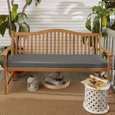 40"x17" Outdura Indoor/Outdoor Bench Cushion Steel - Sorra Home 3 40"x17" Outdura Indoor/Outdoor Bench Cushion Steel - Sorra Home