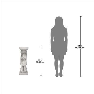 Design Toscano Trapezophoron Sculptural Winged Lion Pedestal 7 Design Toscano Trapezophoron Sculptural Winged Lion Pedestal - Image 5