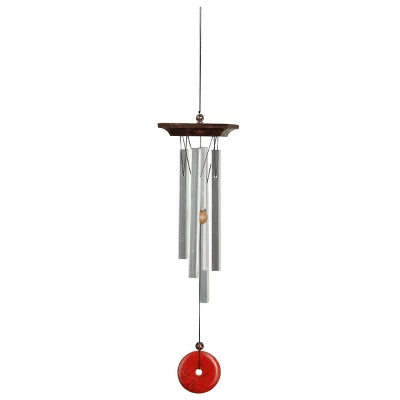 Woodstock Wind Chimes For Outside, Garden Décor, Outdoor & Patio Décor, Woodstock Red Jasper Chime Silver Wind Chimes 10 Woodstock Wind Chimes For Outside, Garden Décor, Outdoor & Patio Décor, Woodstock Red Jasper Chime Silver Wind Chimes - Image 8