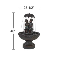 John Timberland Boy And Girl Under Umbrella Modern Outdoor Water Fountain 40" For Yard Garden Patio Home Deck Porch House Exterior Balcony Roof Decor 14 John Timberland Boy And Girl Under Umbrella Modern Outdoor Water Fountain 40" For Yard Garden Patio Home Deck Porch House Exterior Balcony Roof Decor -Professional Bicycle Discount Store GUEST b12fd0d1 2b84 4e49 a5c1 973908f5ec3d