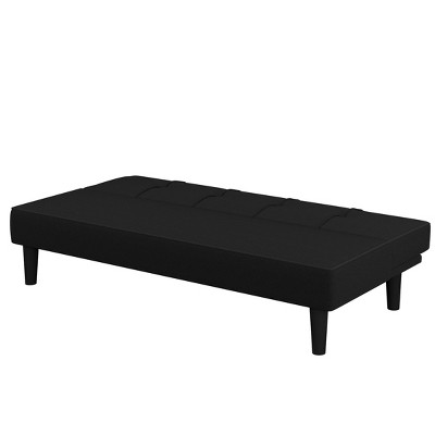 Lorrance 3 Seat Convertible Futon Sofa Bed Black - Serta 4 Lorrance 3 Seat Convertible Futon Sofa Bed Black - Serta - Image 2