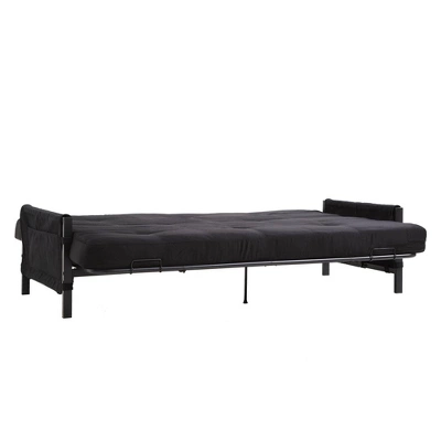 6" Mattress With Fairview Storage Futon Black - Room & Joy 3 6" Mattress With Fairview Storage Futon Black - Room & Joy