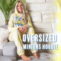 Minions Positive Vibes Tie Dye Womens' Pajama Cropped Hooded Jogger Set Yellow -Professional Bicycle Discount Store GUEST c1bb9a45 9071 4b9d b648 e03cddec8112