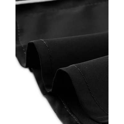 Cheibear Women's Button Down 3/4 Sleeve Mini Nightshirt Dress 6 Cheibear Women's Button Down 3/4 Sleeve Mini Nightshirt Dress - Image 4